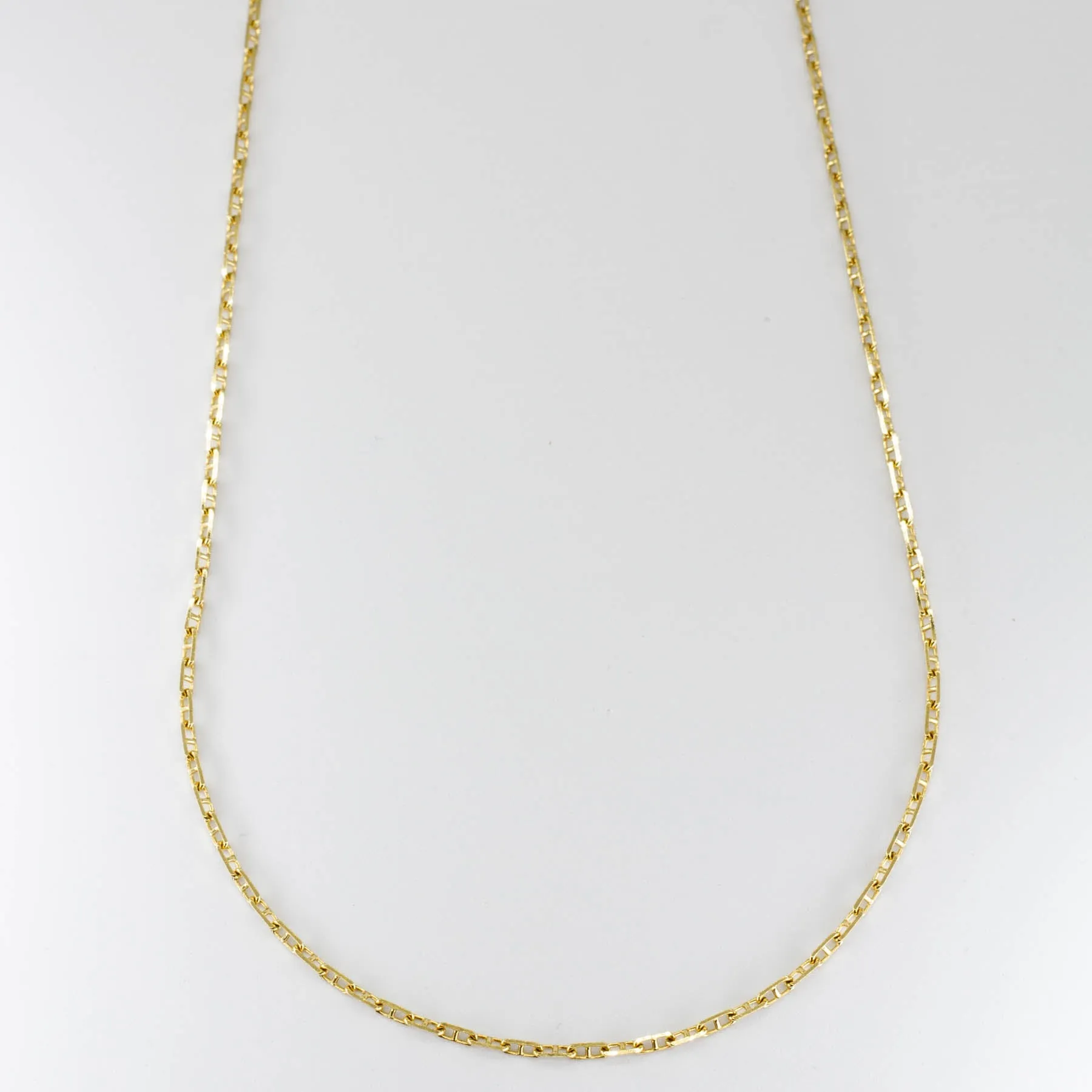 'Cavelti' 18K Gold Anchor Chain | 16" | Eye-catching Design