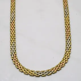 Soft Geometry 18k Tri Tone Gold Chain | 17" |