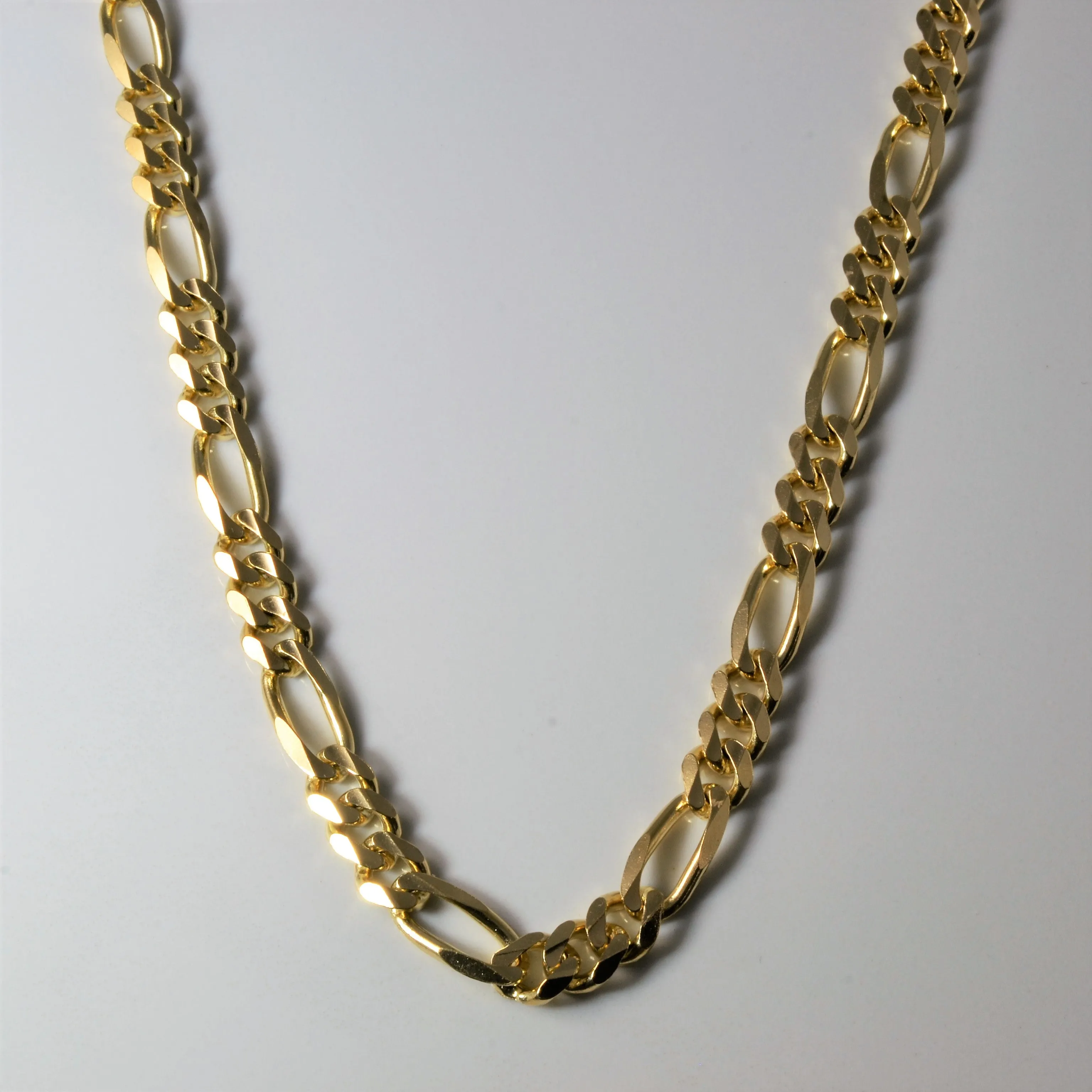 10k Yellow Gold Figaro Chain | 24" | Timeless Gems Fashion Jewelry