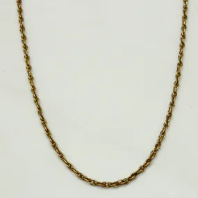 10k Yellow Gold Necklace | 20" | Boho Style