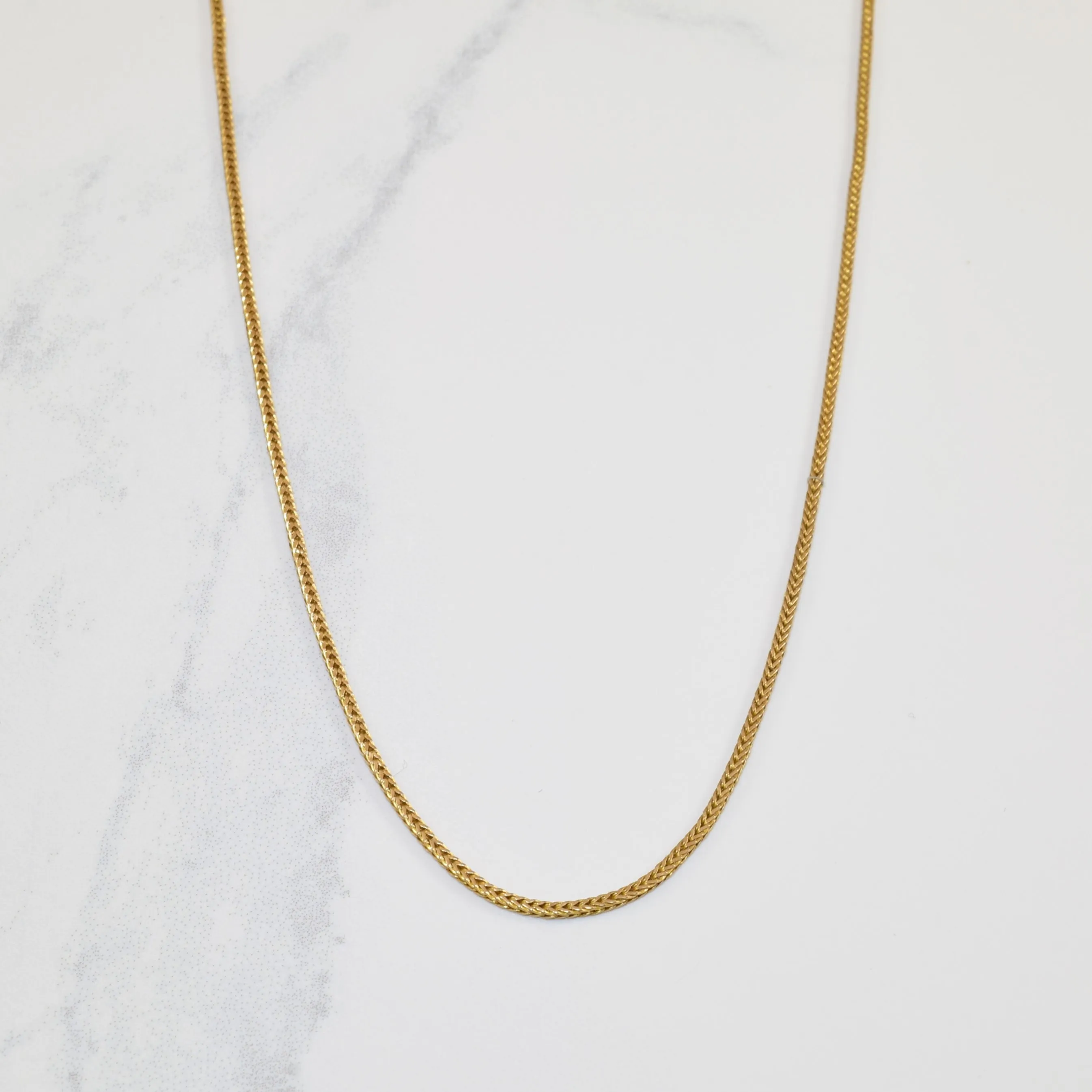 Exclusive Glam 10k Yellow Gold Wheat Chain | 16" |