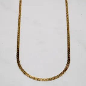 Balanced Design 10k Yellow Gold Woven Link Necklace | 18" |
