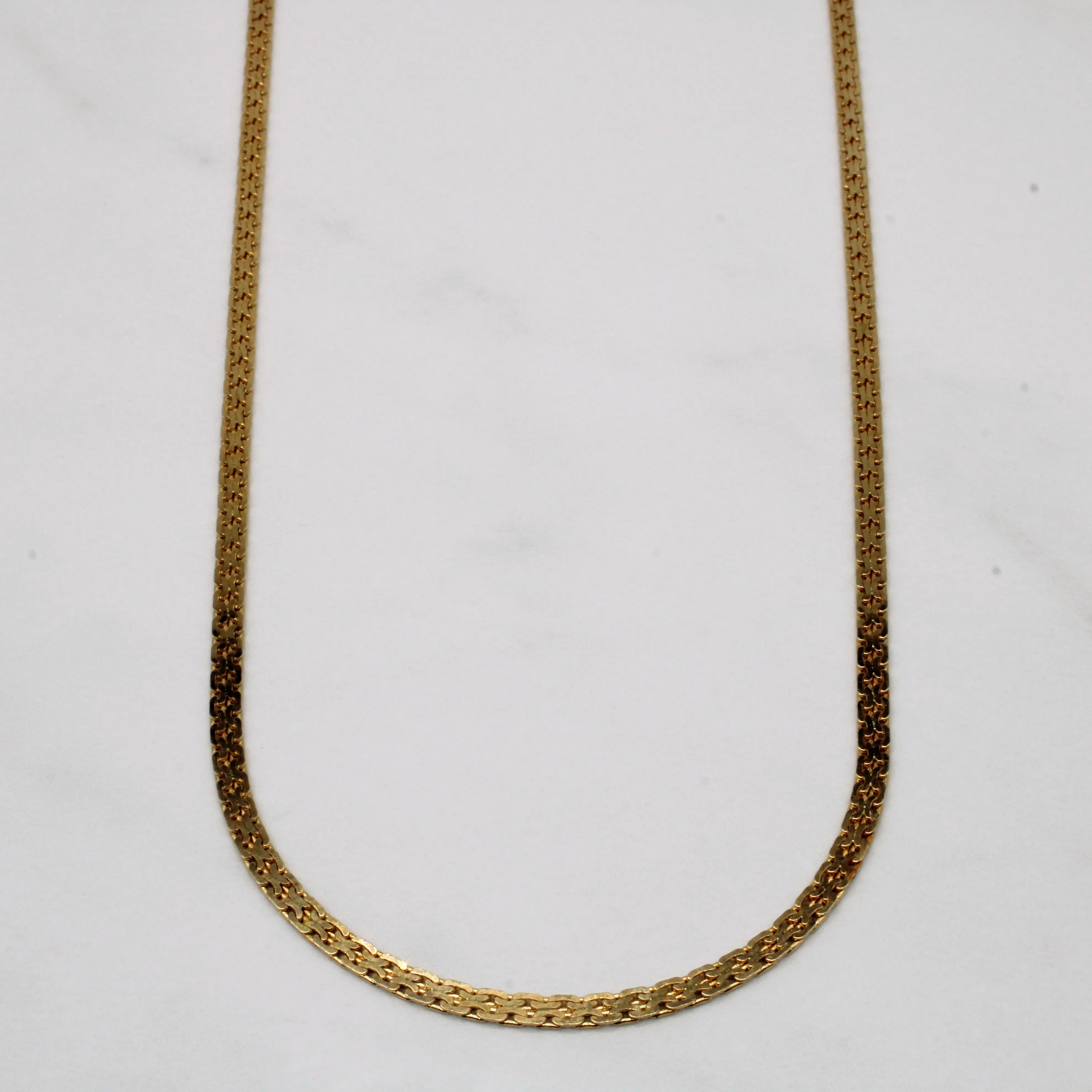 Balanced Design 10k Yellow Gold Woven Link Necklace | 18" |