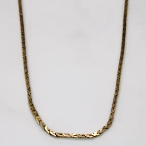 10k Yellow Gold Fancy Link Chain | 24" | Vacation Mood Radiant Sparkle