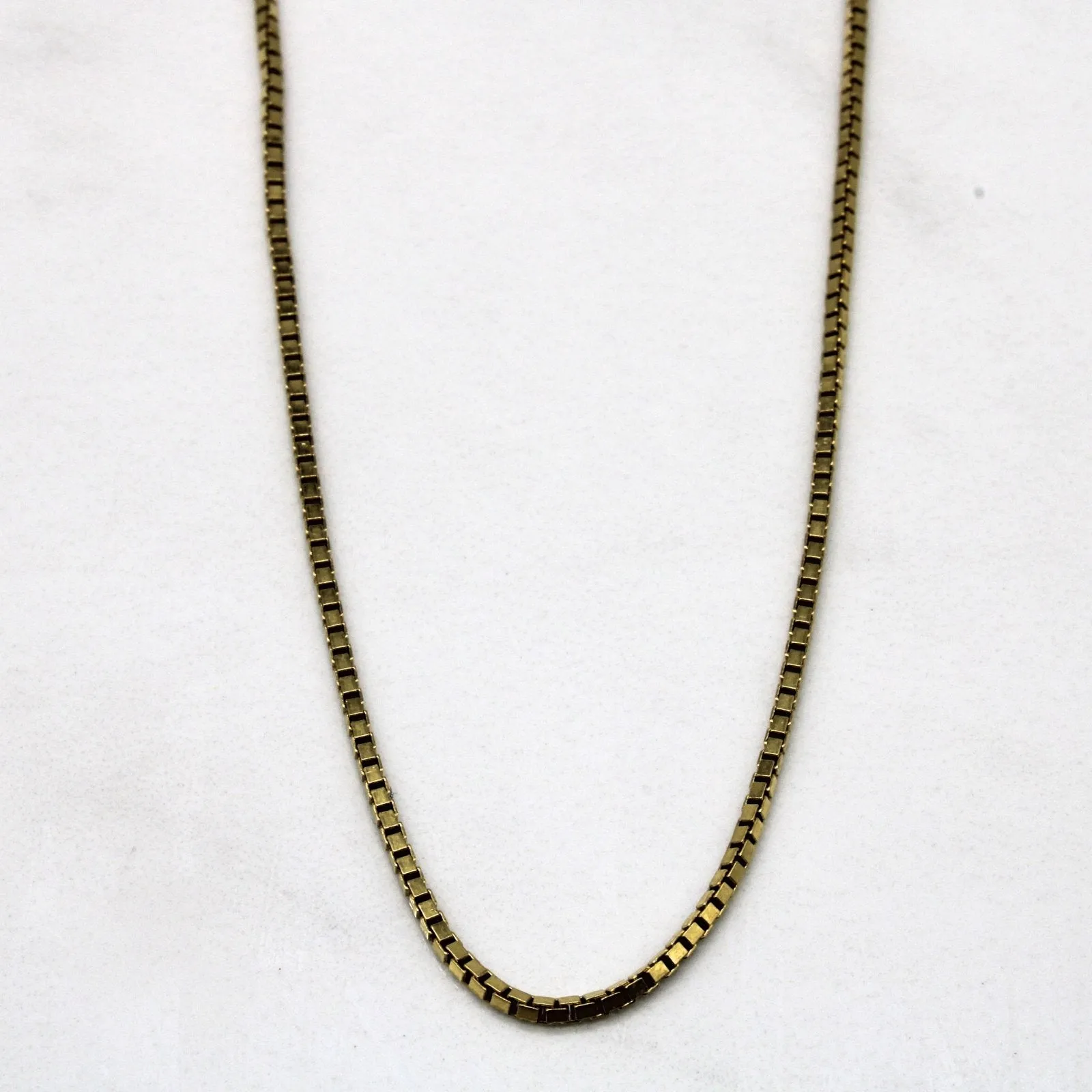 10k Yellow Gold Box Chain | 20" | Everyday Glam Luxury Design Pieces