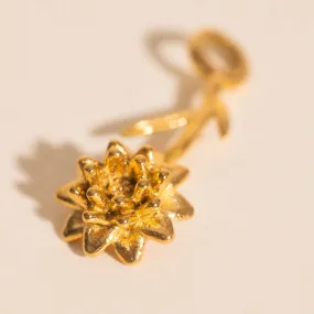 July Lily Birth Flower Necklace Charm Caring Accent