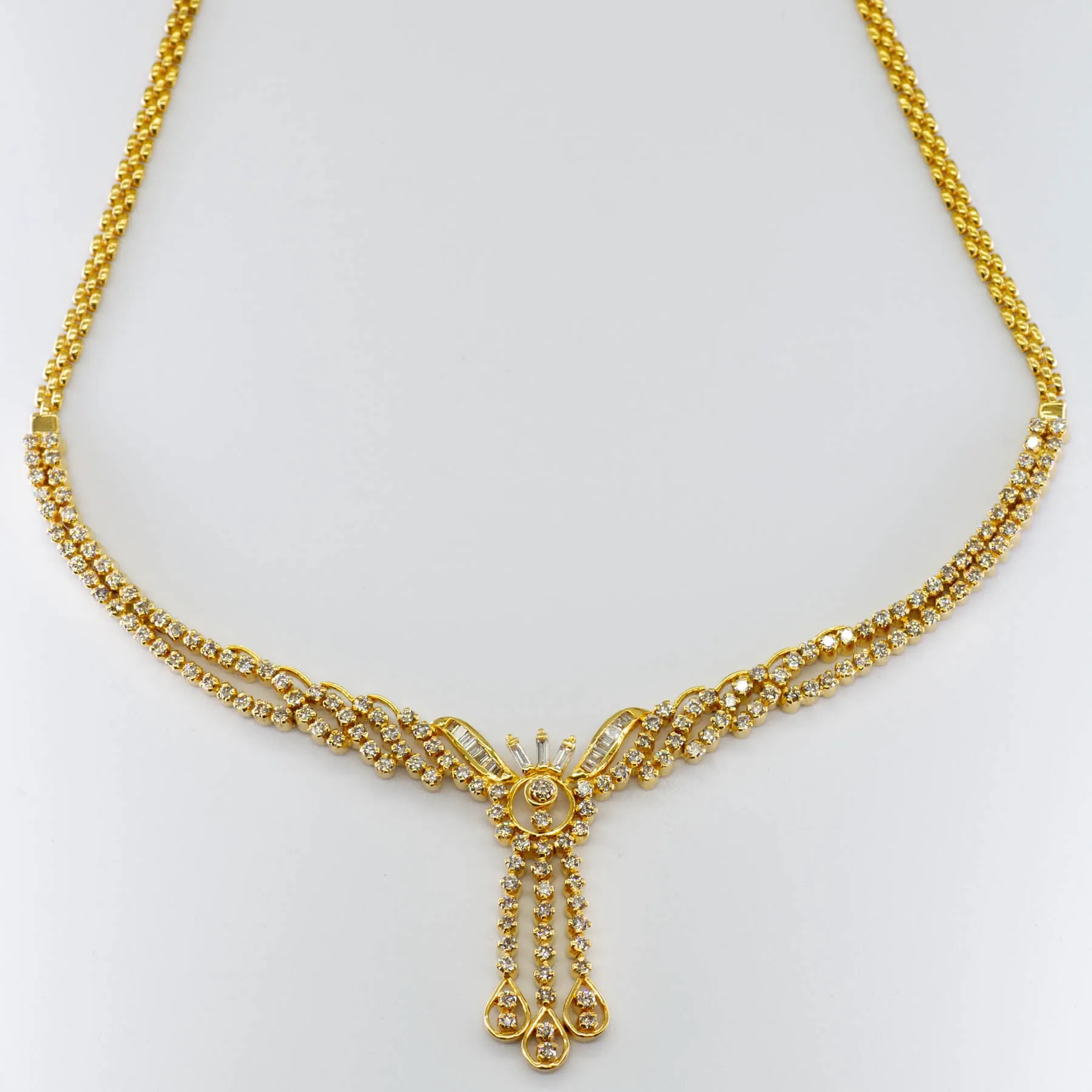 Dazzling Touch Multi-Diamond Necklace | 4.52ctw | 14"|