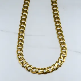 Heavy Yellow Gold Curb Chain | 24" | Gifting Light