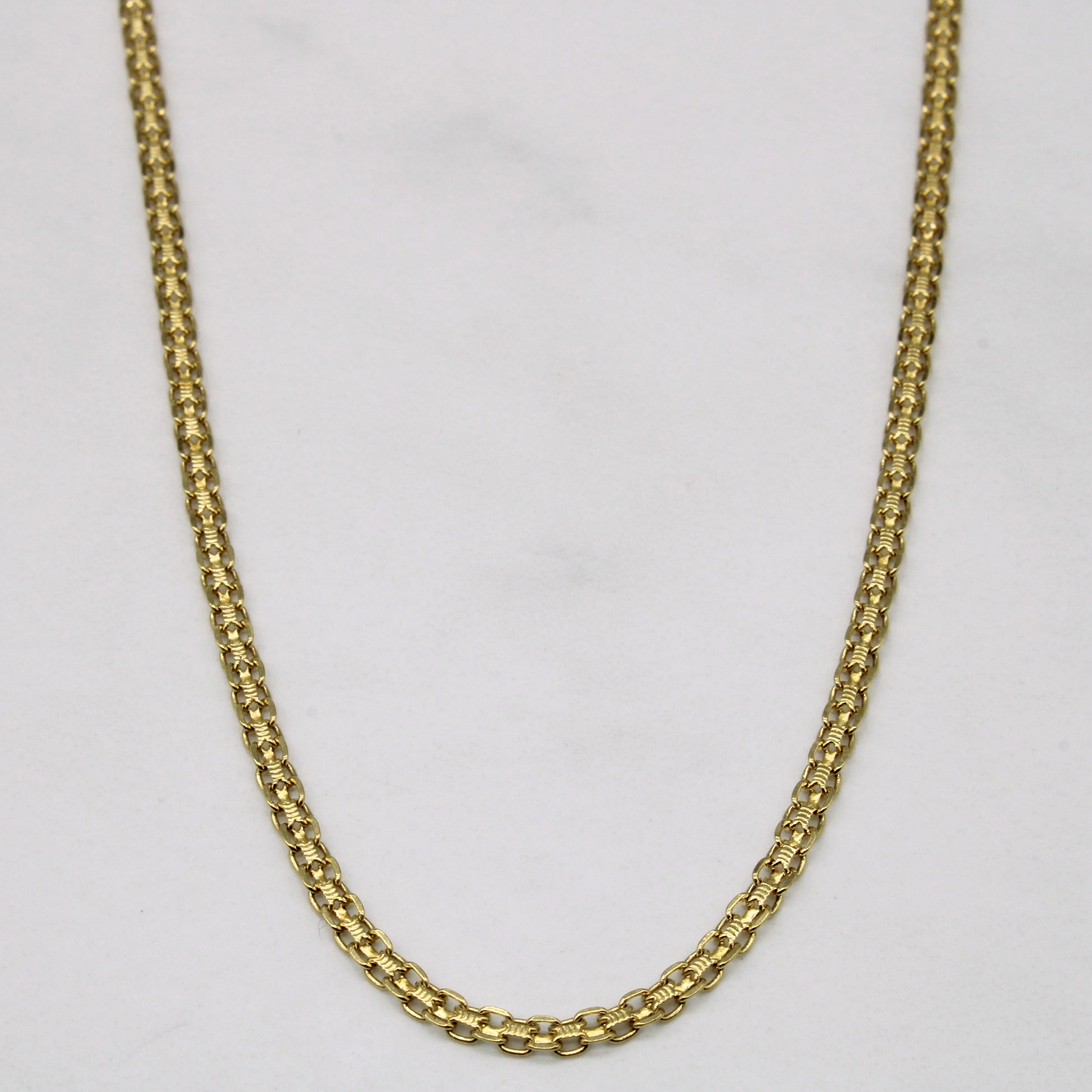Sleek Spark 18k Yellow Gold Fancy Link Chain | 24" |