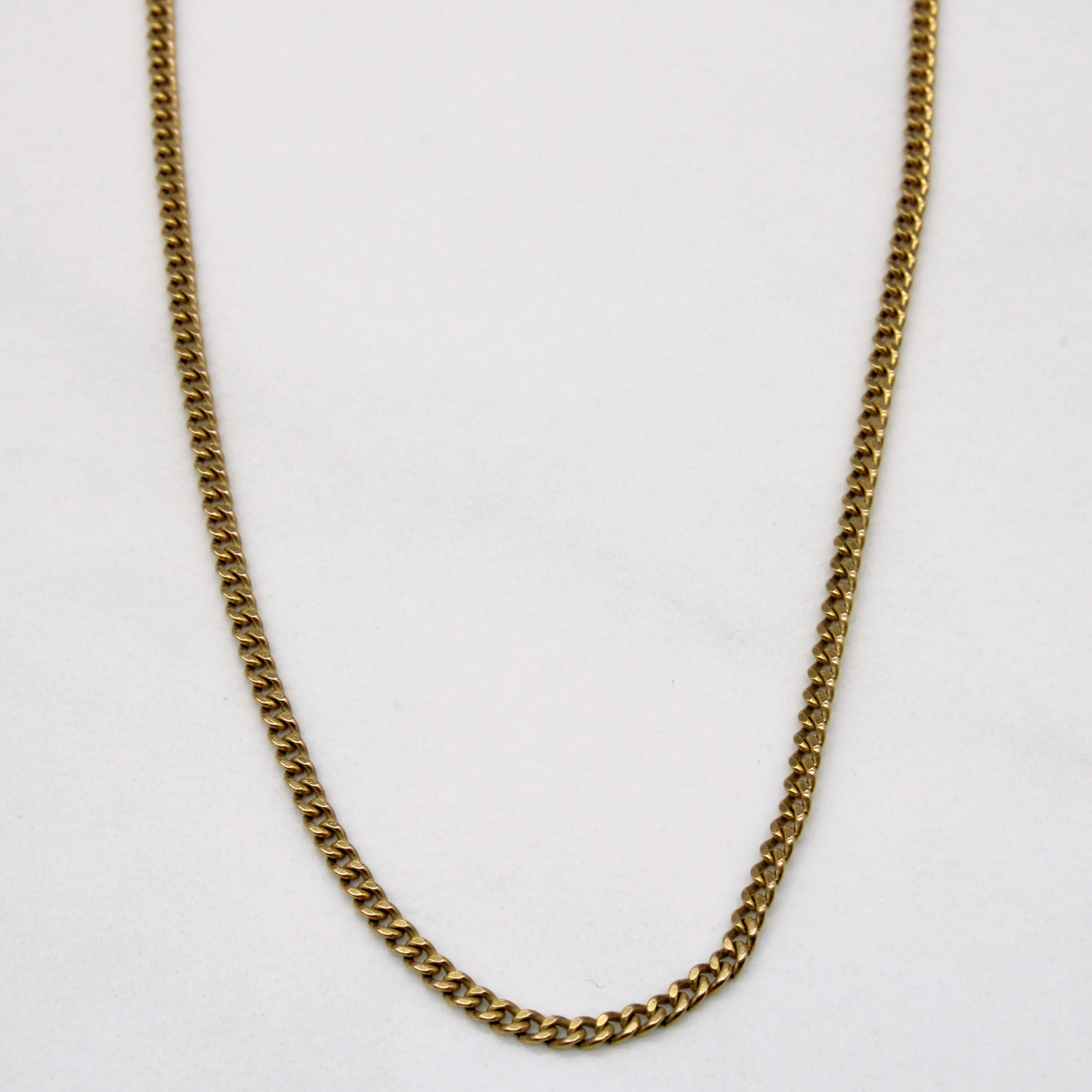 10k Yellow Gold Cuban Link Chain | 18" | Luxury Accent Radiant Style
