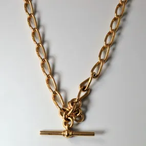 Exclusive Shine Victorian Antique 15k Gold Watch Chain | 16"|