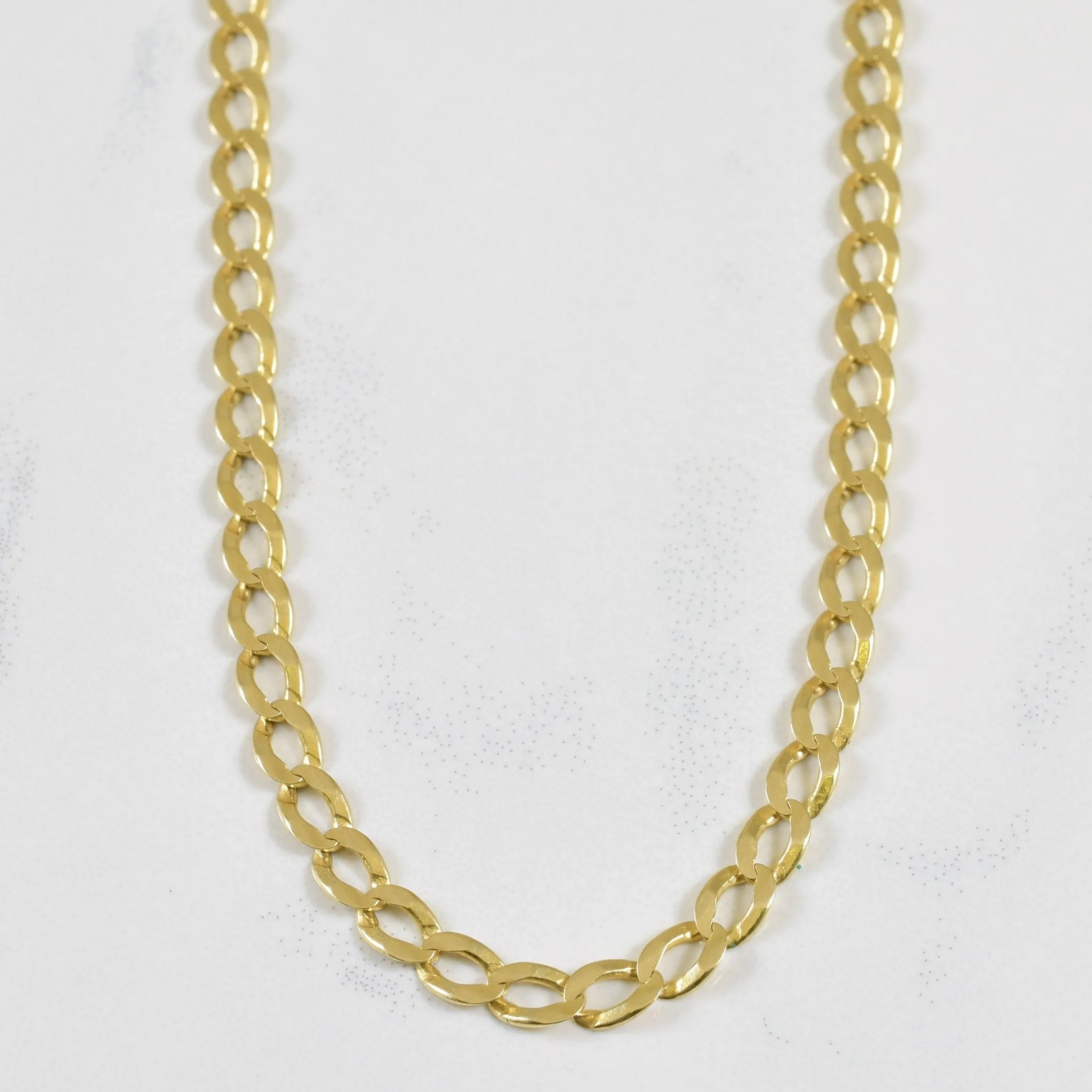 Classic Attire Subtle Elegance 14k Yellow Gold Cuban Chain | 25" |