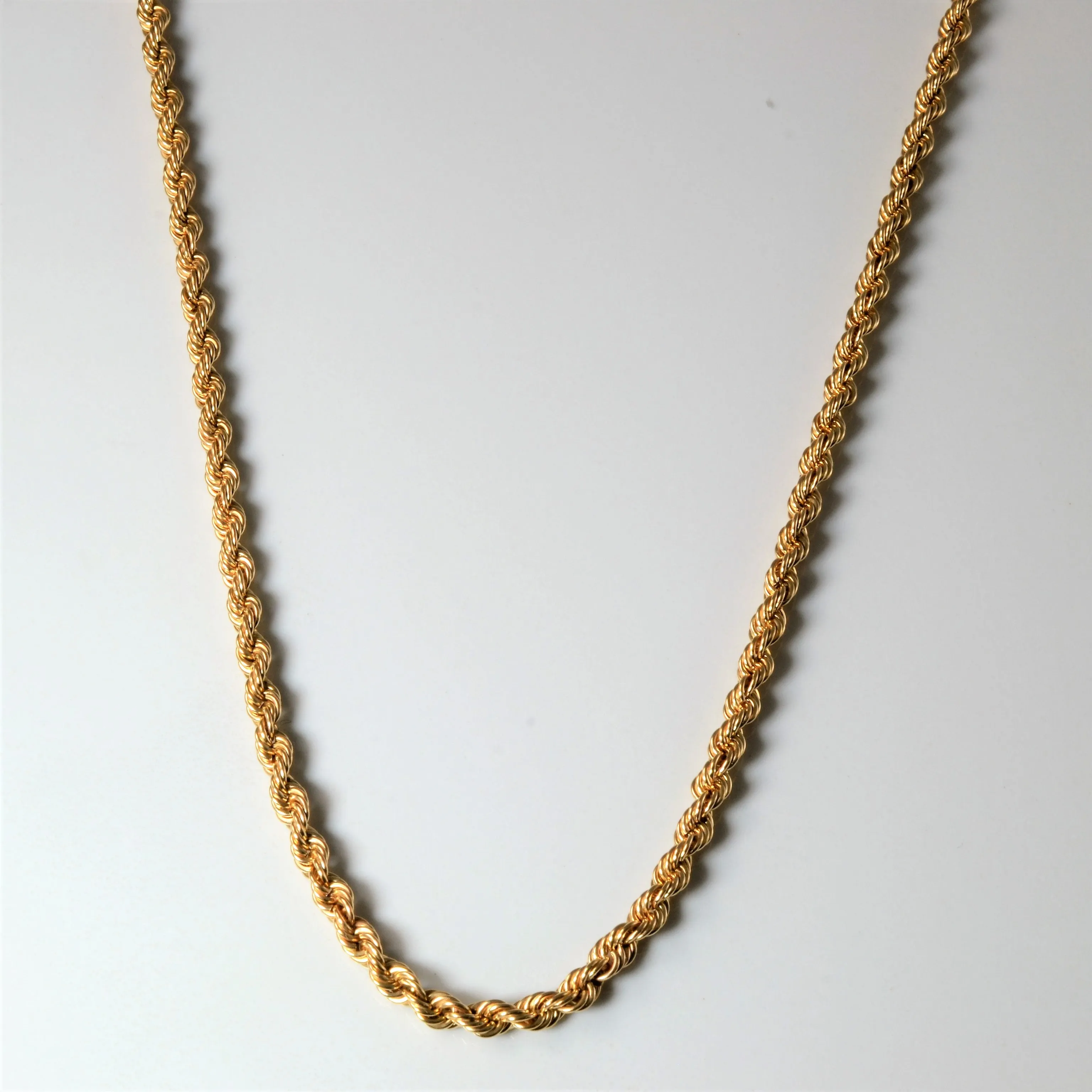 Neutral Mood 10k Yellow Gold Rope Chain | 18" |
