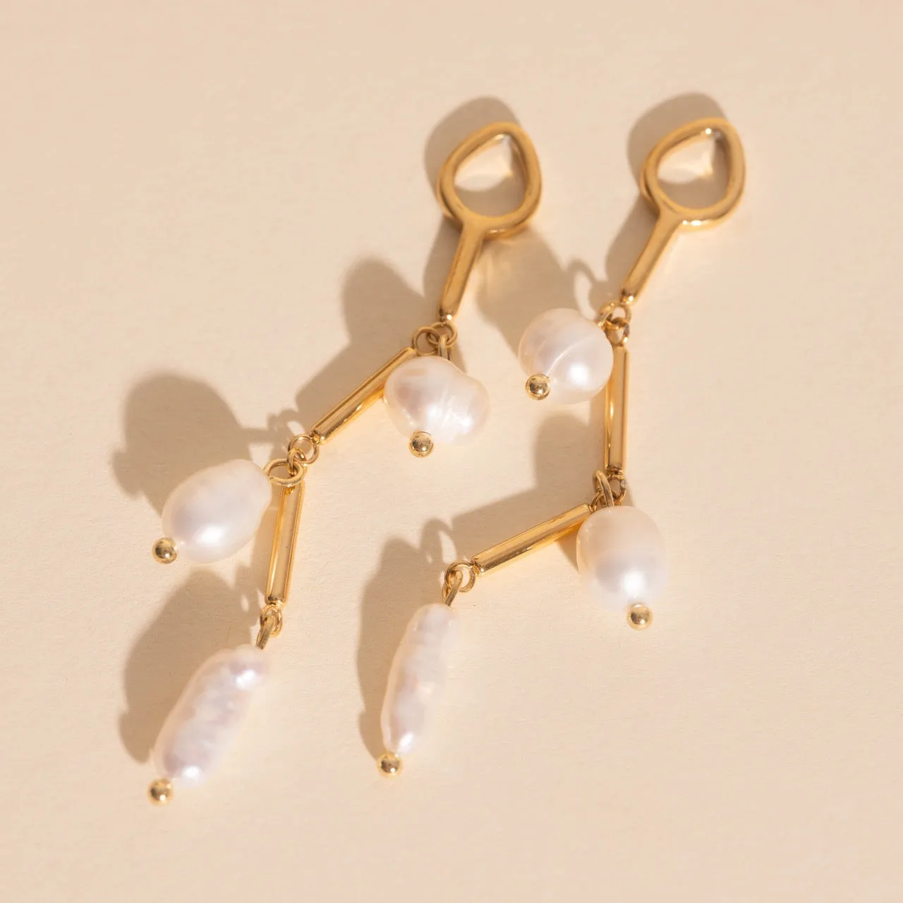 Pearl Drift Huggie Hoop Charms Gorgeous Selection