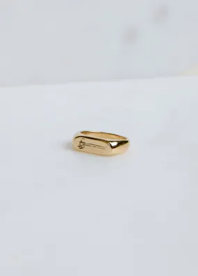 Stamped Daisy Ring Chic Decoration Worldly Charm