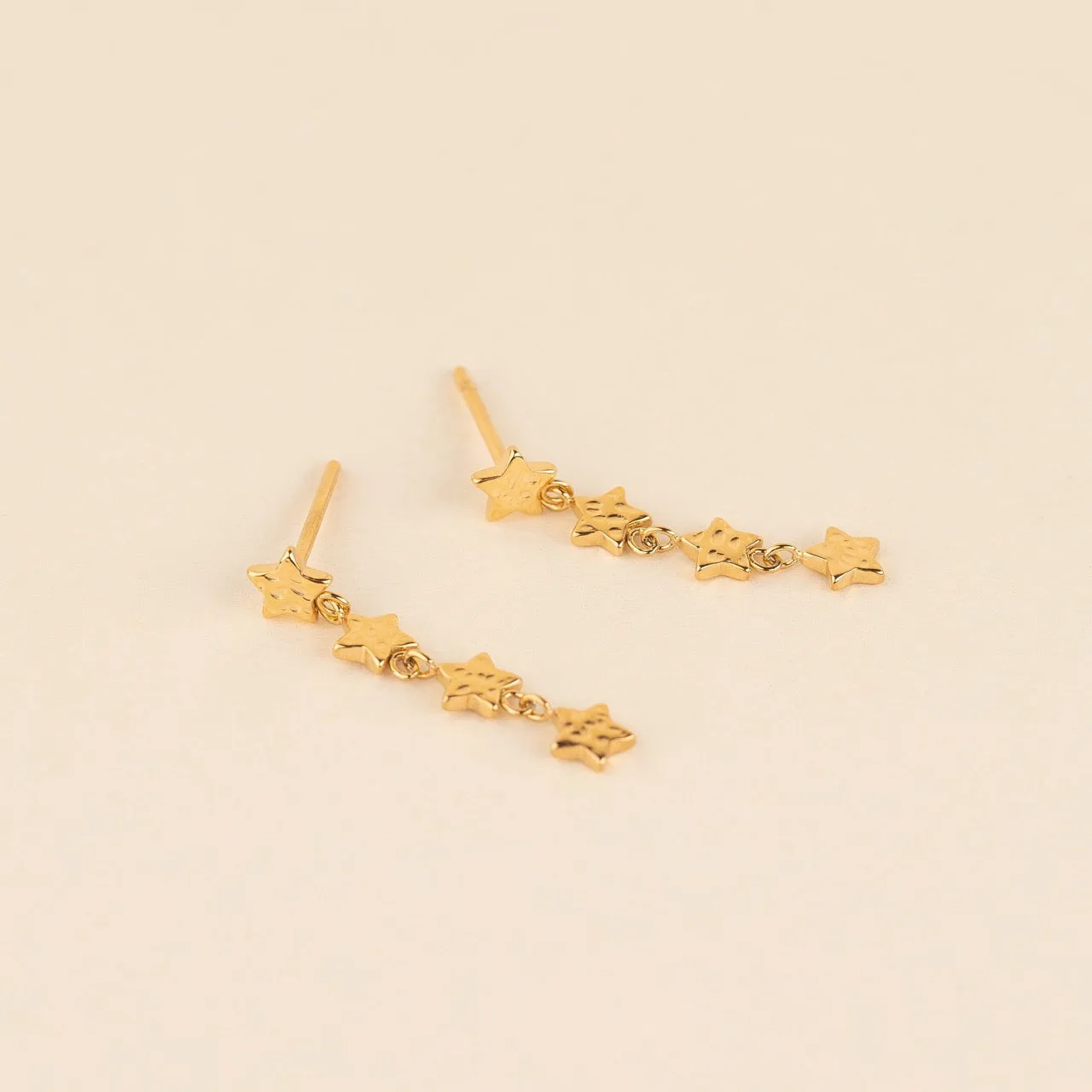Star Dangle Stud Earrings Daytime Accessory Dainty Item