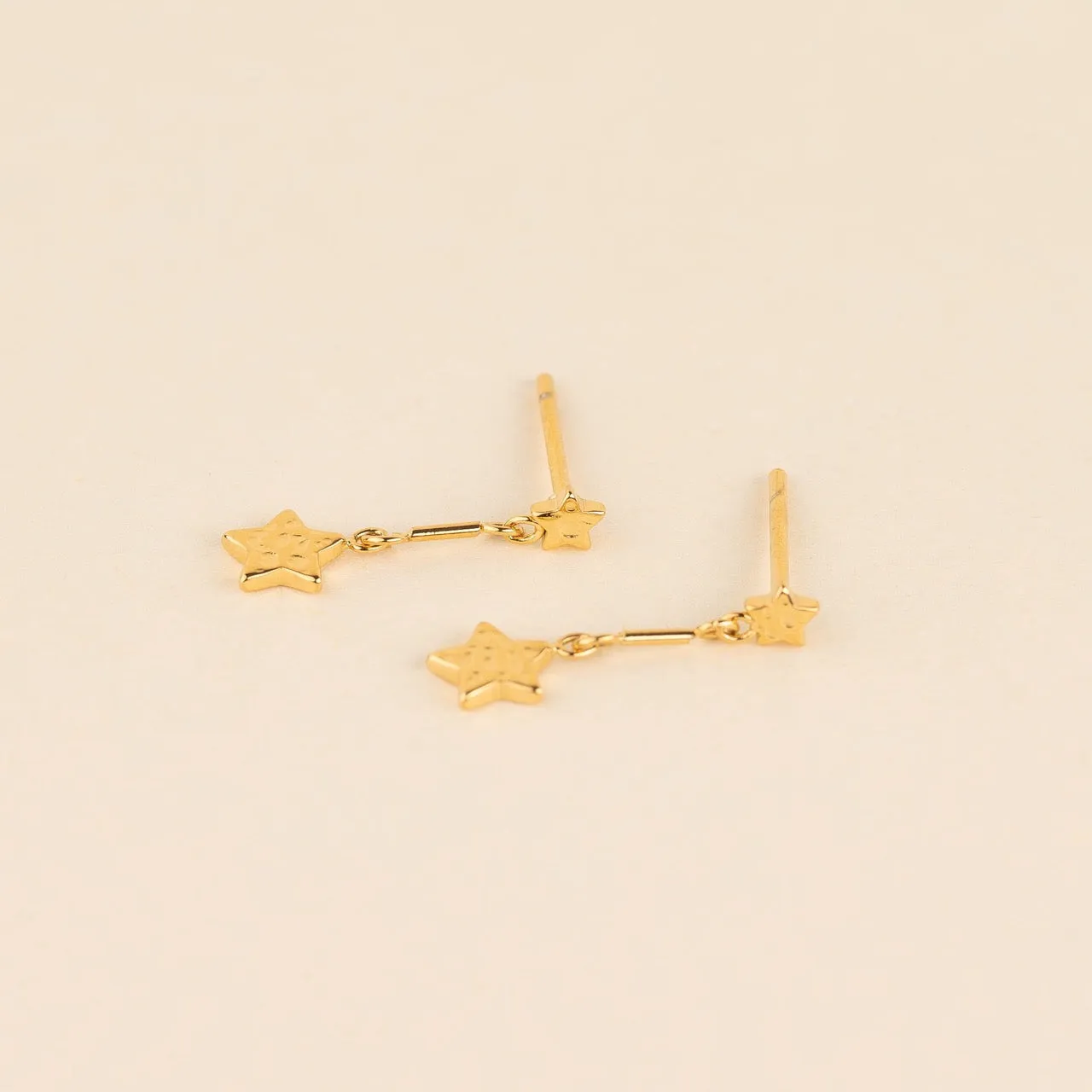 Star Drop Stud Earrings Summer Trinket Pearlescent Accent