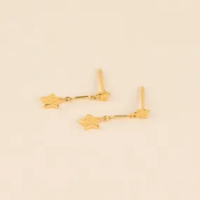 Stylish Ornament Petite Decoration Star Drop Stud Earrings