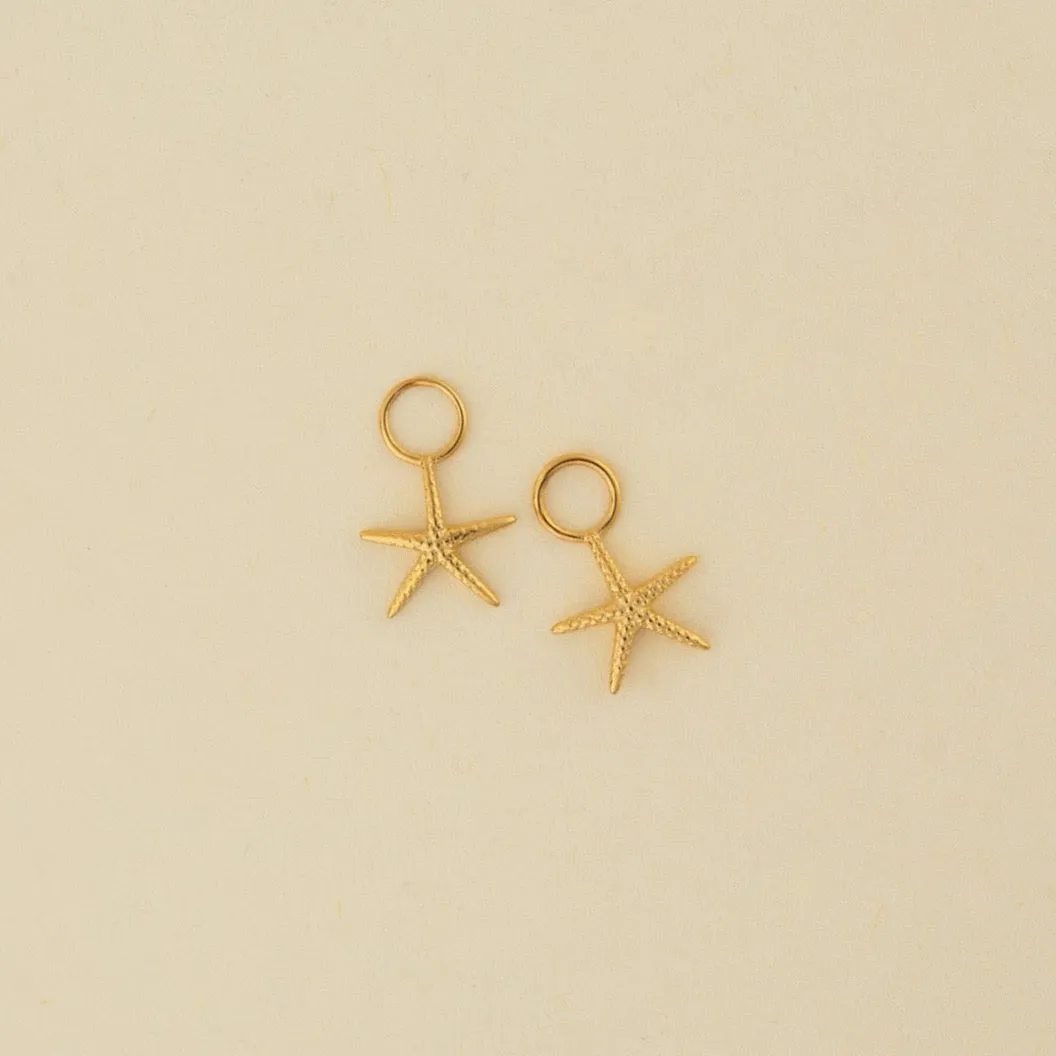 Starfish Huggie Hoop Charms Beautiful Aesthetic Graceful Look