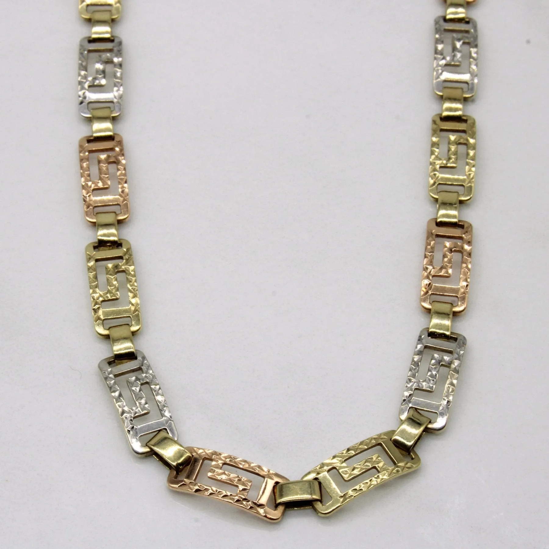 Color Match 10k Multi Tone Gold Necklace | 17" |