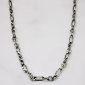 18k White Gold Necklace | 20" | Polished Mood Daily Outfit