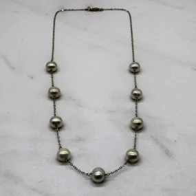 Gifting Moment Artisan Glam Stationed Pearl Necklace | 17" |