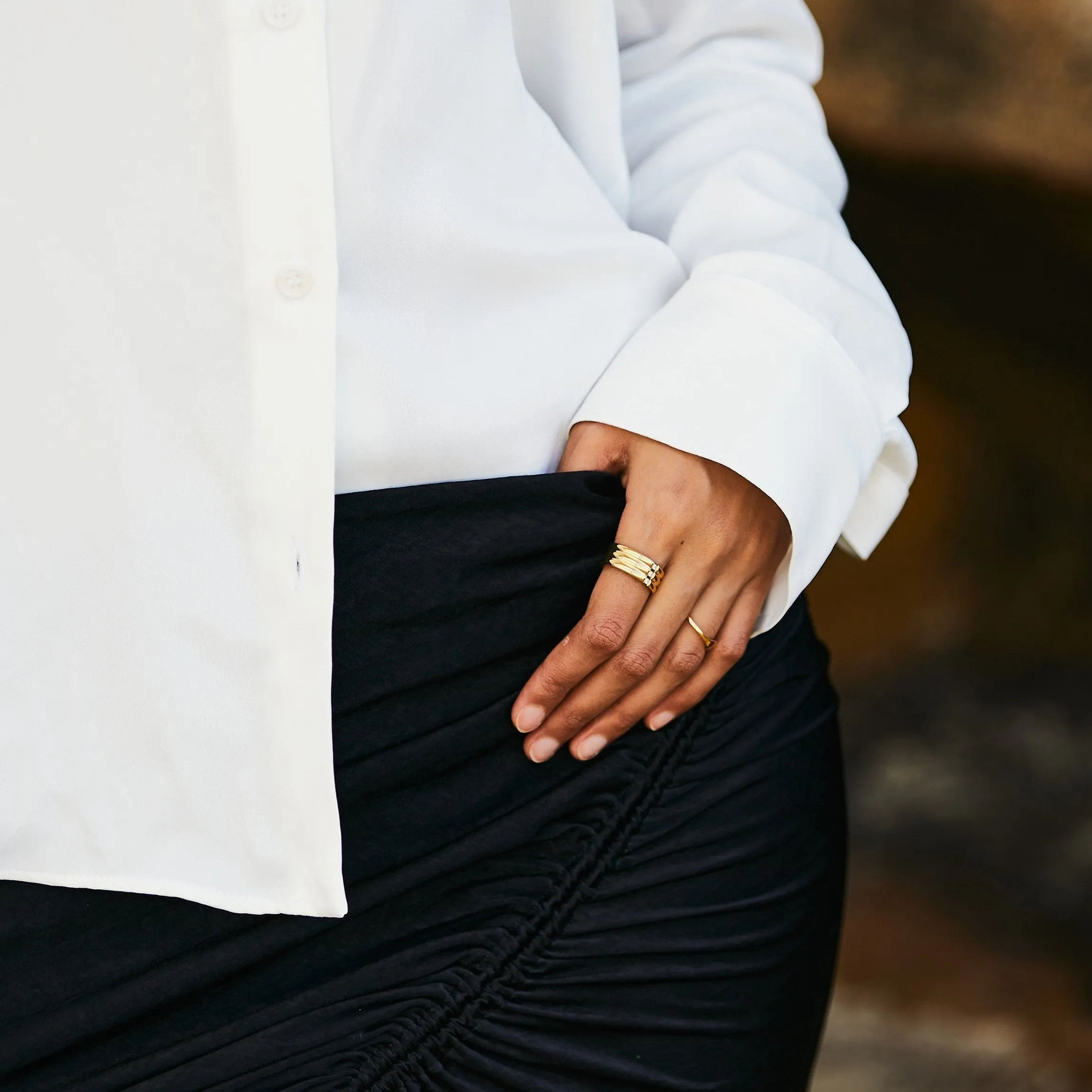 Polished Touch Stellar Bold Ring