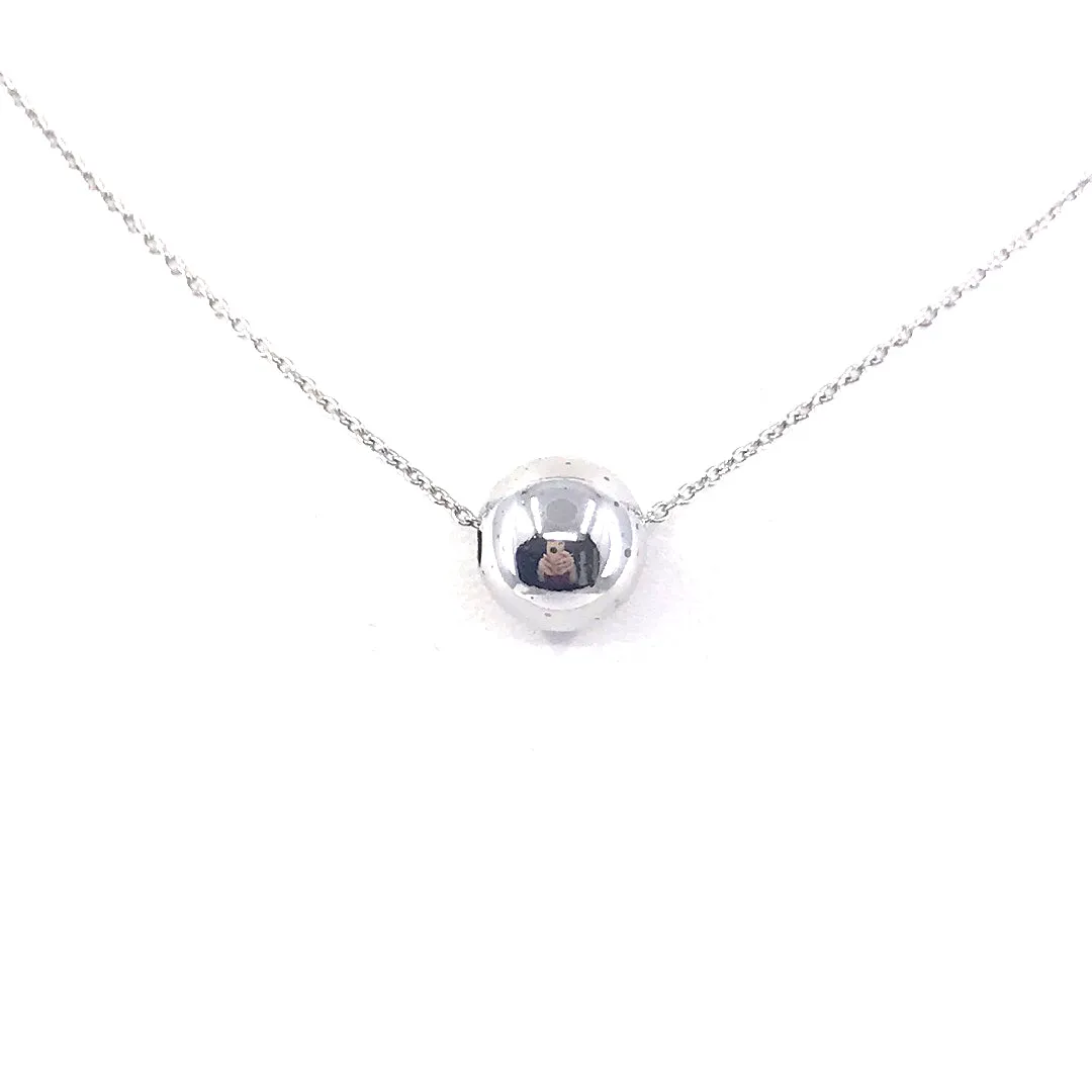 Subtle Jewelry Sterling Silver Ball Necklace