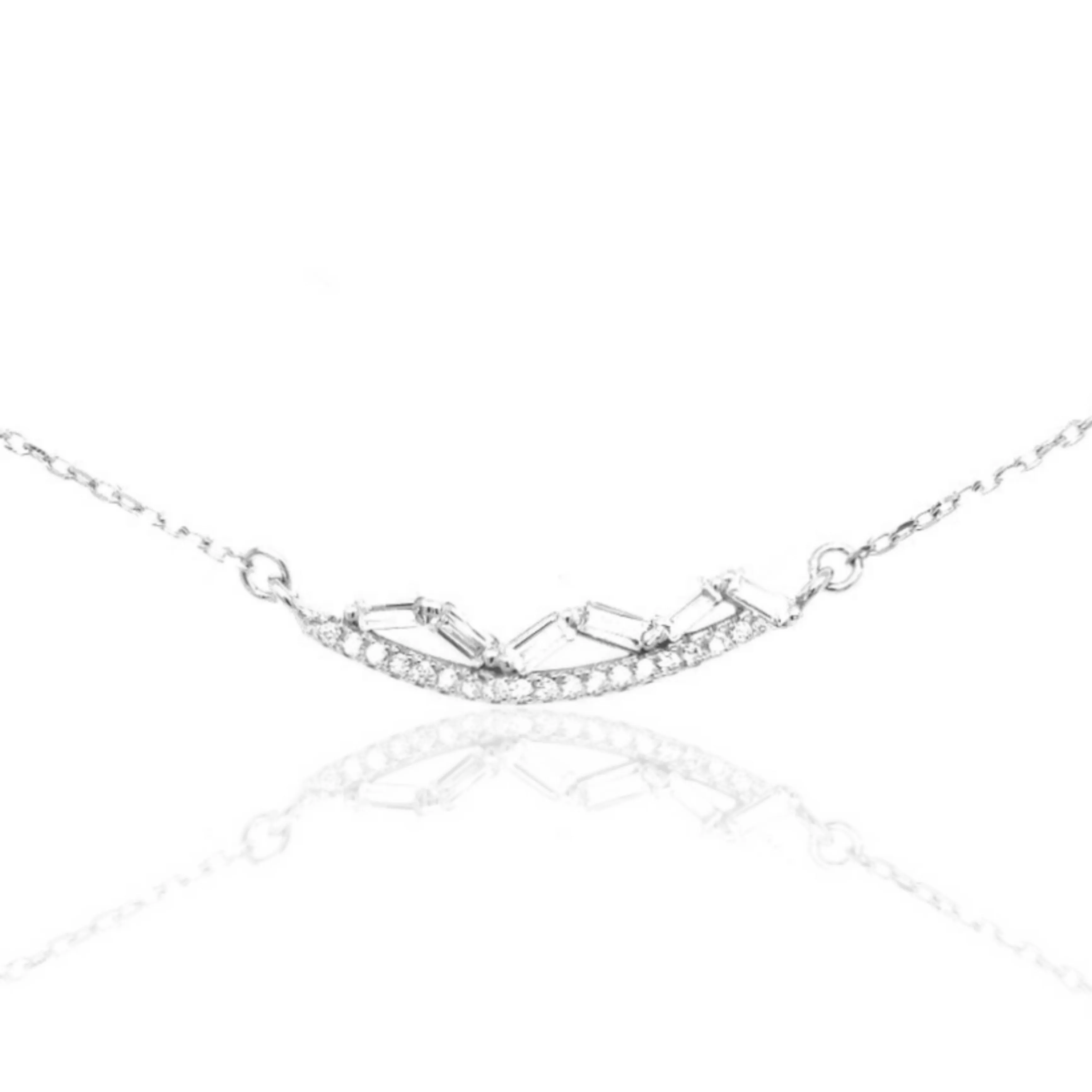 Sterling Silver Double Bar Necklace Best Style Minimal Gift