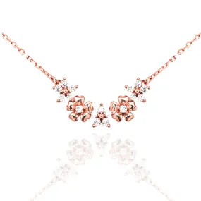 Sterling Silver Flower Bar Necklace Mindful Item