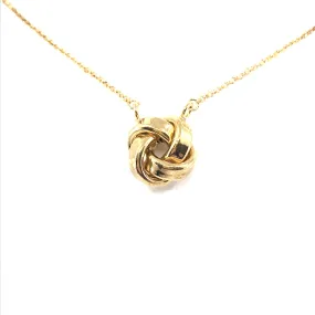 Sterling Silver Knot Necklace Classic Boy For Healing