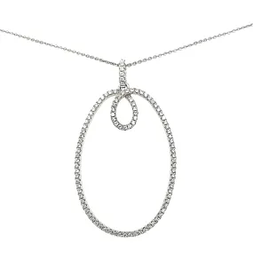 Festival Season Sterling Silver Oval Pendant Necklace