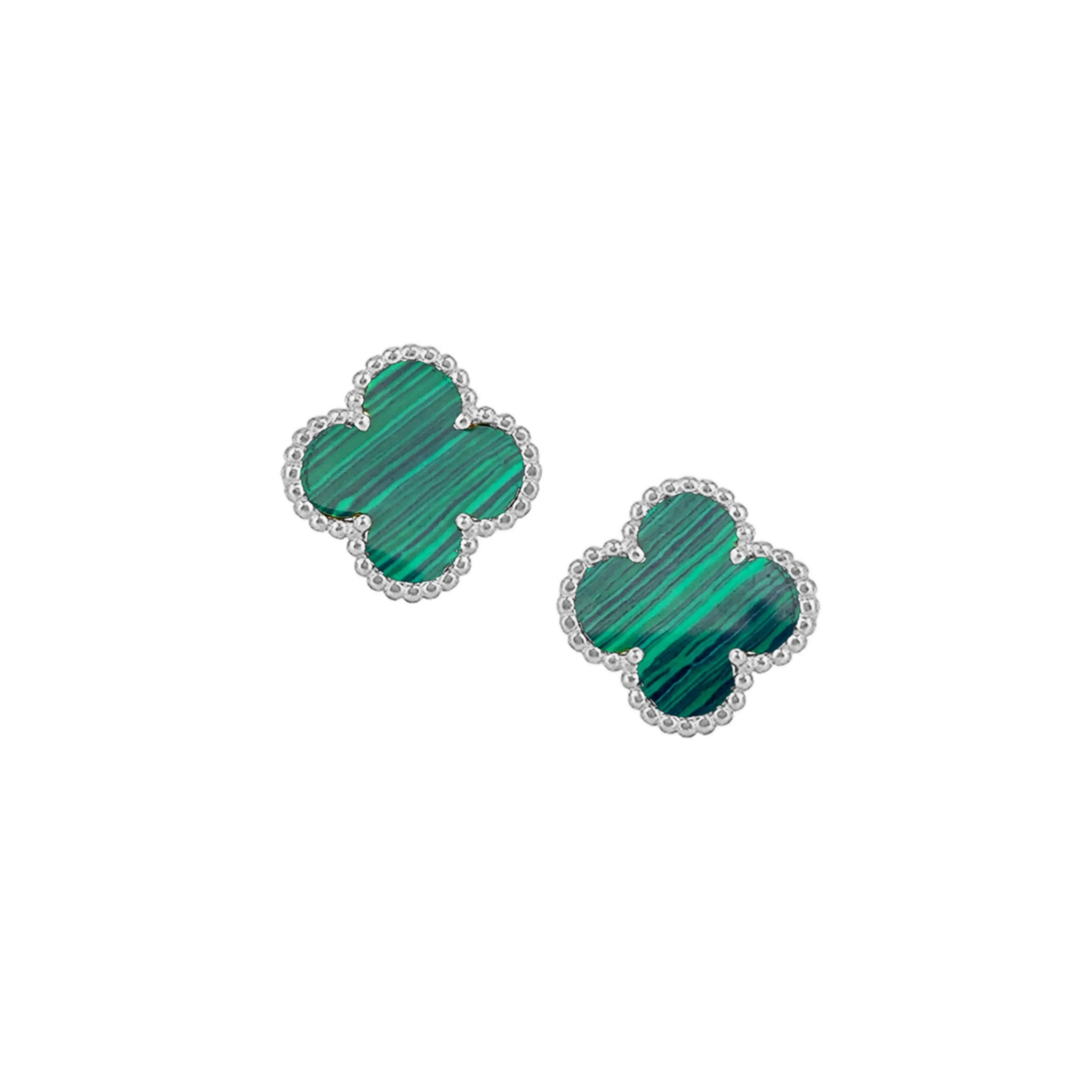 Sterling Silver Small Clover Stud Earrings Contemporary Vibe Pretty Decoration