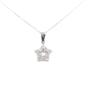 Formal Attire Teen Casual Accessory Sterling Silver Star Pendant Necklace