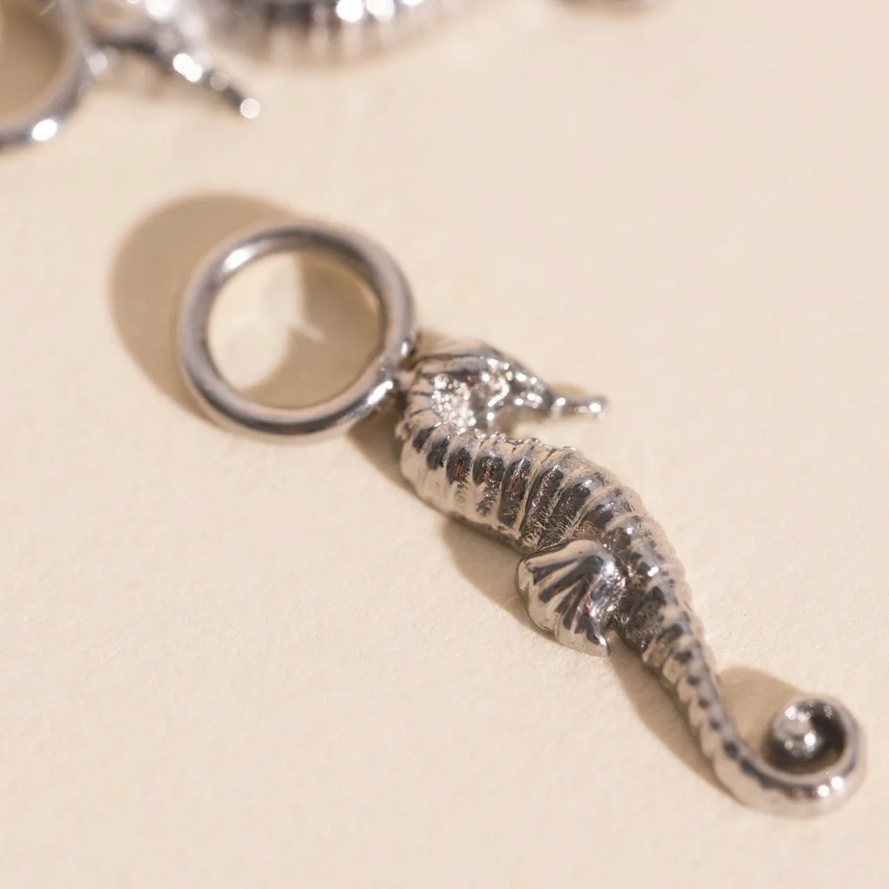 Seahorse Huggie Hoop Charms Linear Accessory Elegant Vibe