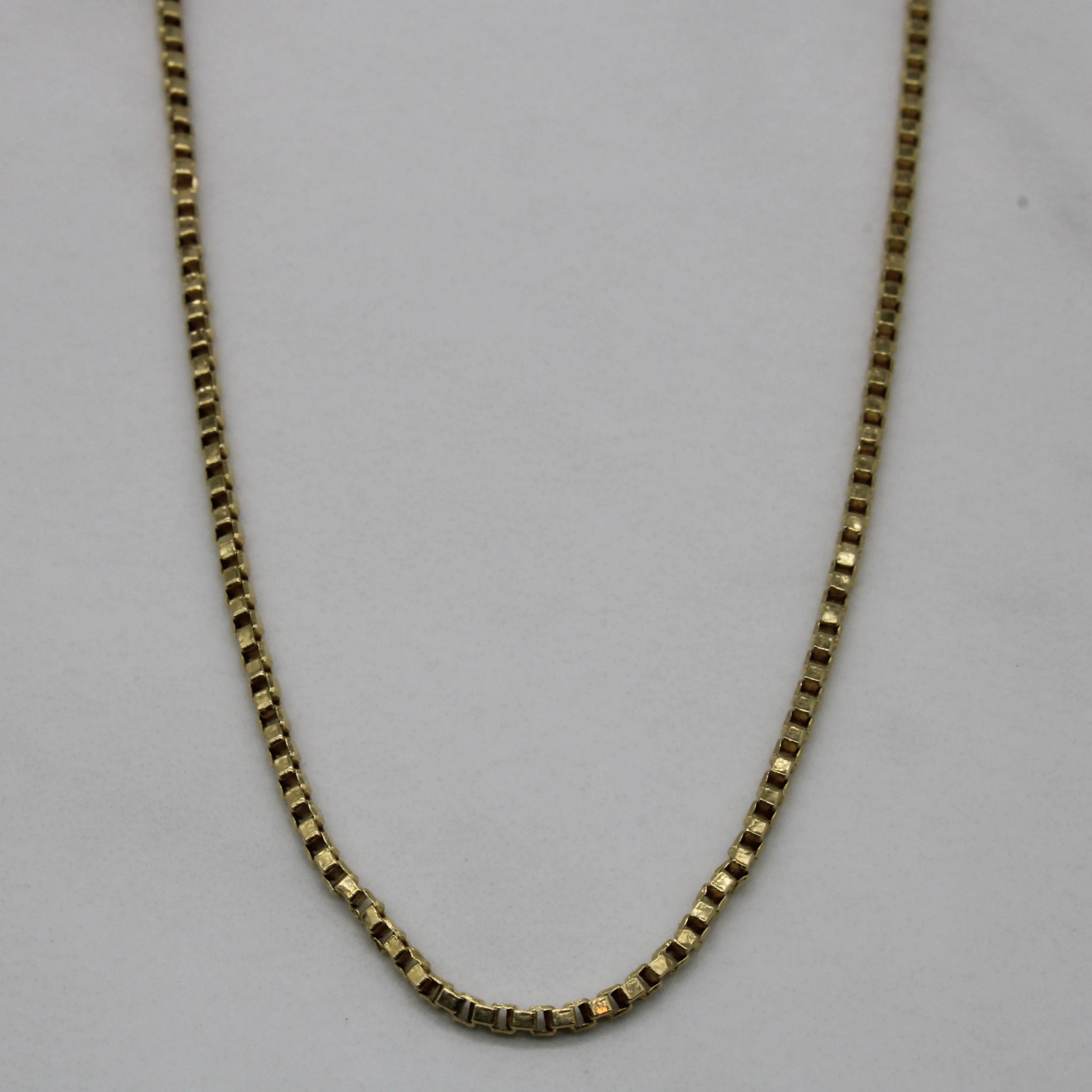 Fashion Pop 18k Yellow Gold Box Chain | 20" |