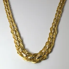 Double Link Ring & Connector Necklace | 18" | Vibrant Touch Pieces