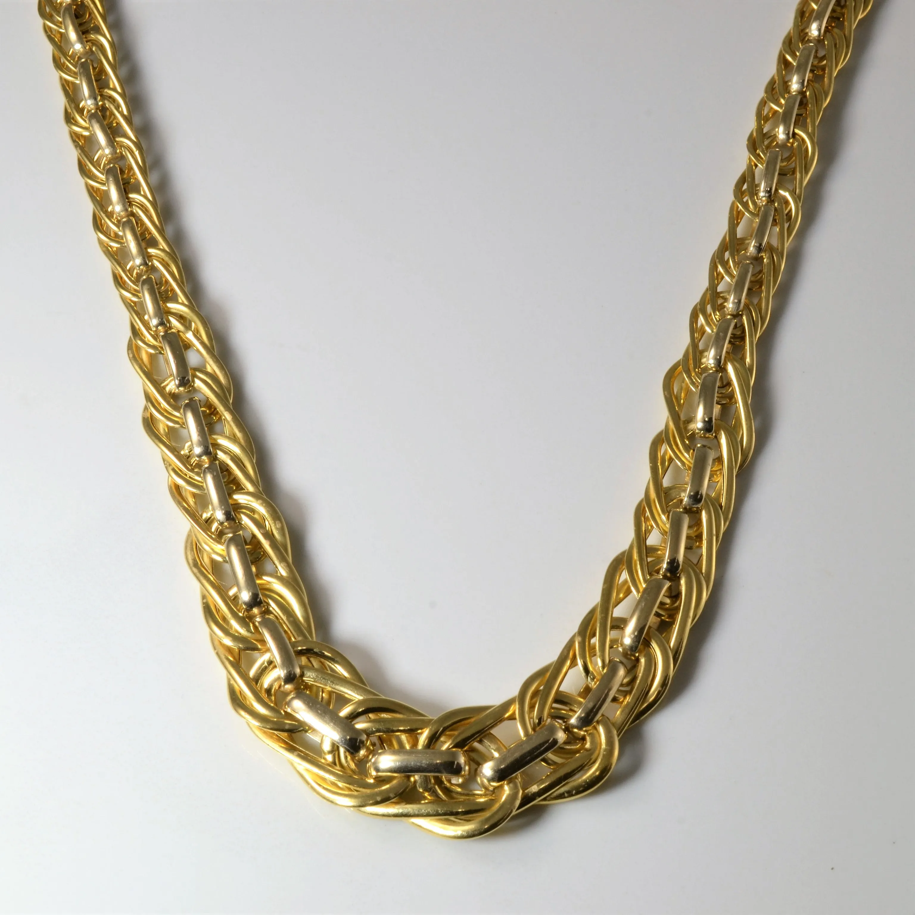 Double Link Ring & Connector Necklace | 18" | Vibrant Touch Pieces