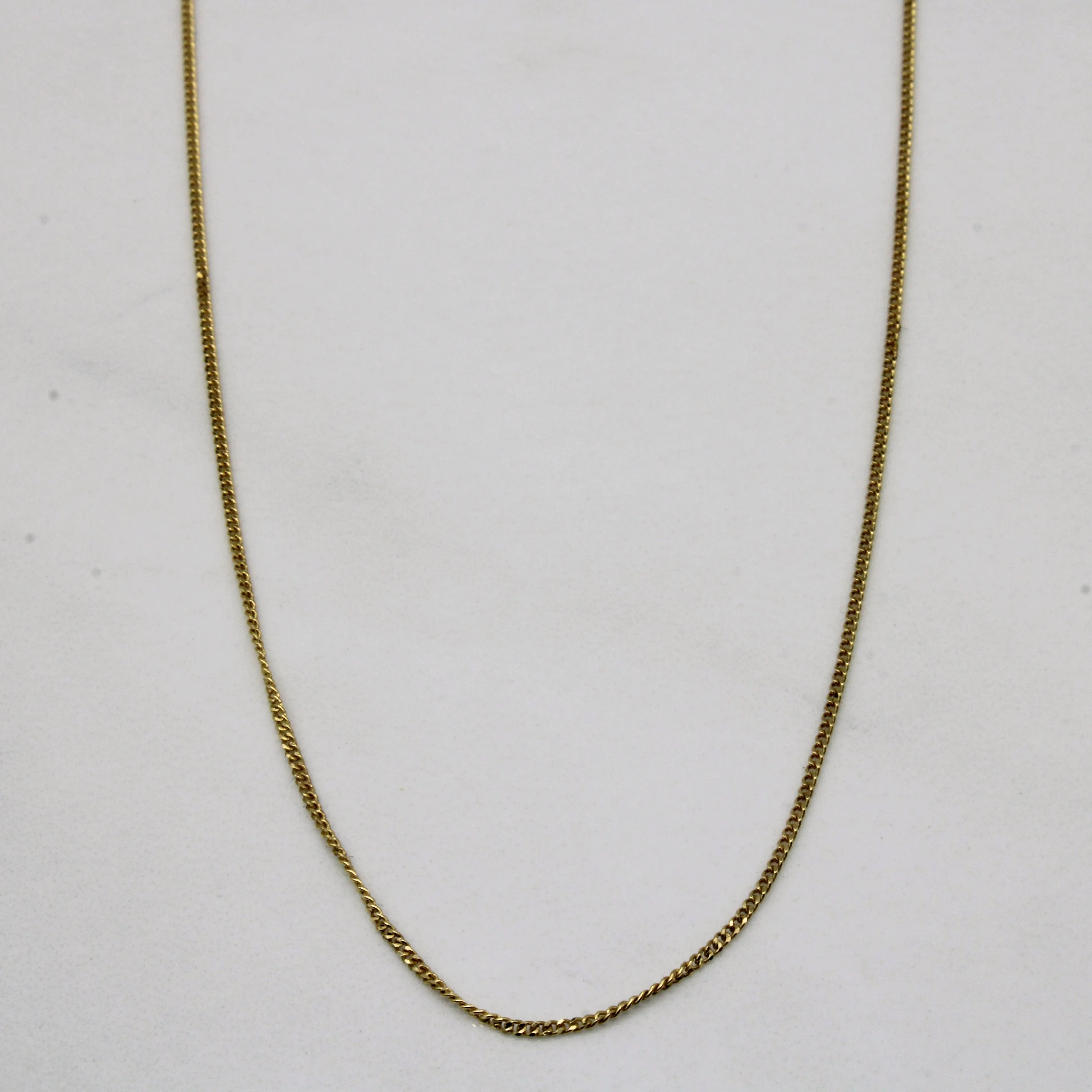 Iconic Accent Glamour Shine 18k Yellow Gold Choker | 14" |