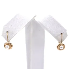 14K Gold Pearl Earrings Gorgeous Product