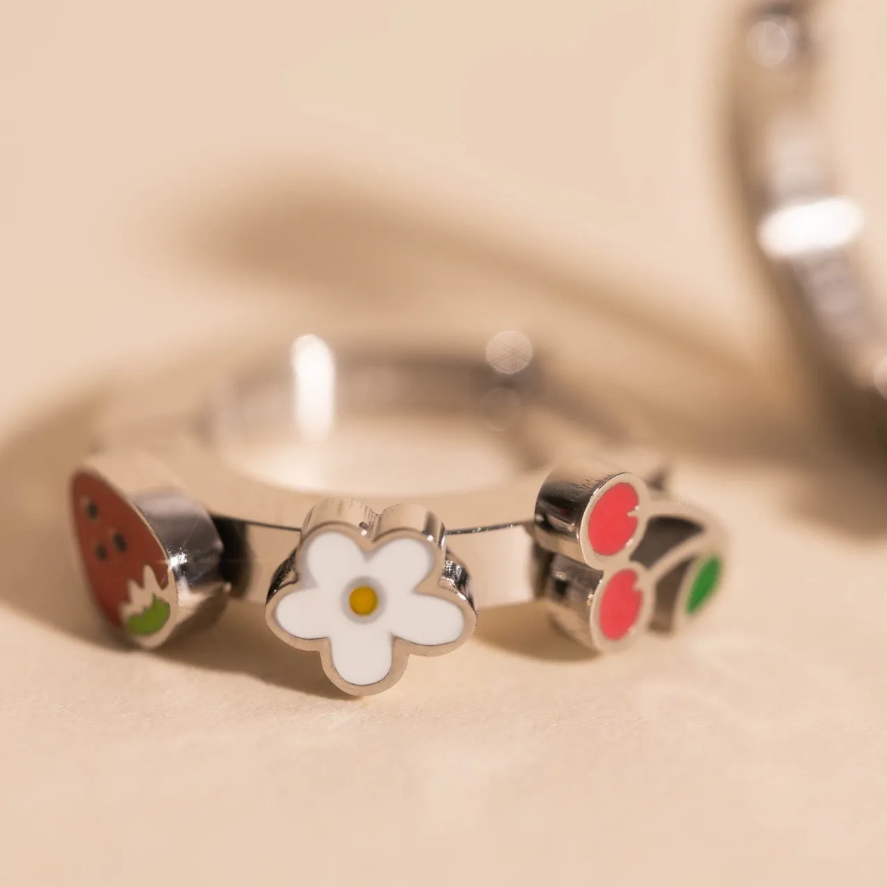 Berry Sweet 3D Huggie Hoop Earrings Rustic Jewelry