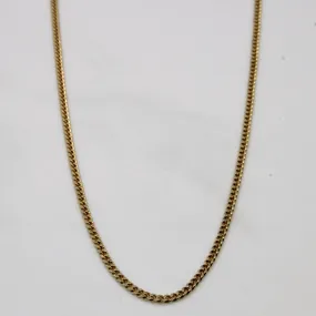 Versatile Gem Distinctive Touch 10k Yellow Gold Curb link Chain | 24" |
