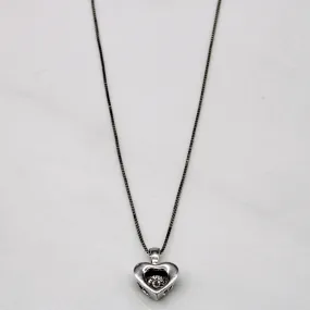 Classic Presence Diamond Heart Pendant & Necklace | 0.02ct | 18" |