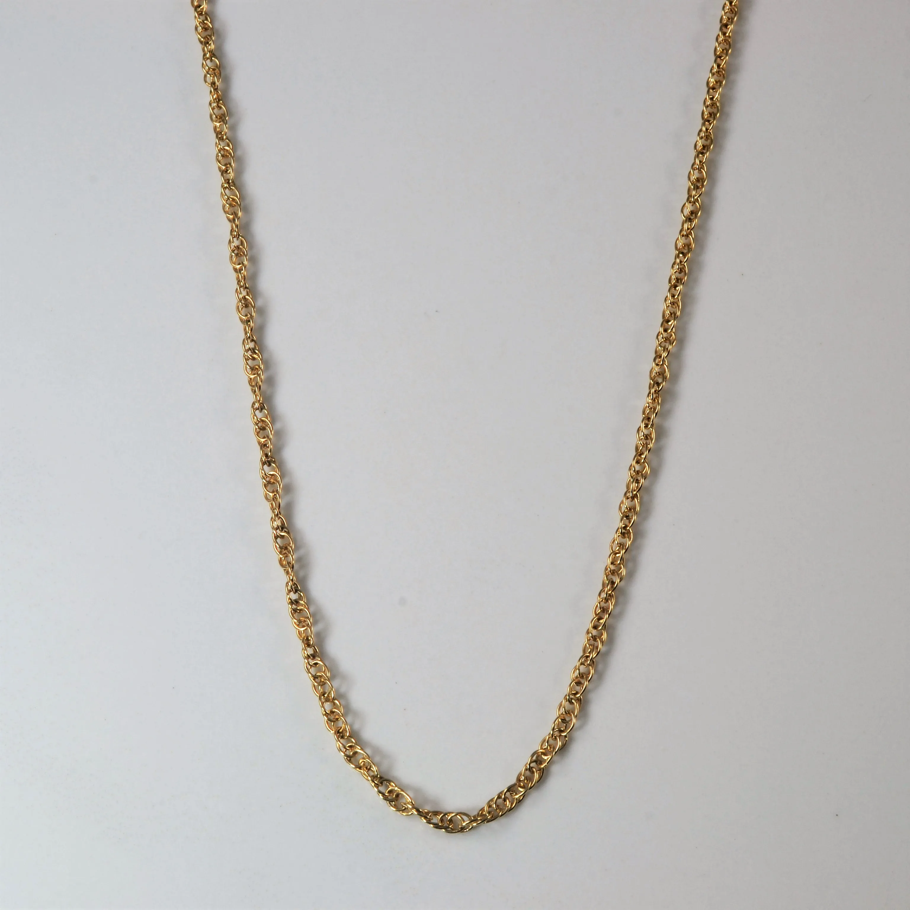shiny accents Unique Edge 10k Yellow Gold Prince of Wales Chain | 18" |