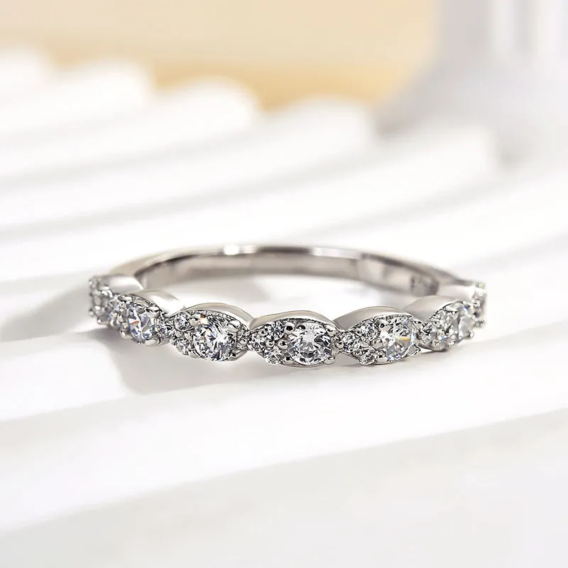 Louily Pear Shape Design Women's Wedding Band Signature Form