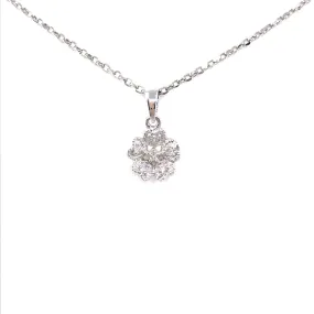 14K Gold Flower Pendant Necklace Timeless Item