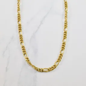 Balestra' 18k Yellow Gold Figaro Chain | 20" | Fine finishing