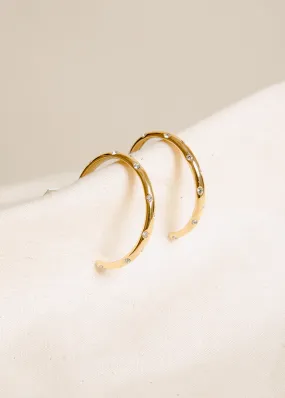 Shiny Adornment Linear Item Teagan Earrings