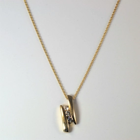 Understated Fit Tension Set Diamond Necklace | 0.27ctw | 20" |