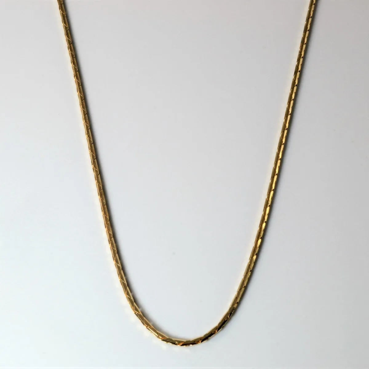 Night Style 10k Yellow Gold C link Chain | 22" |